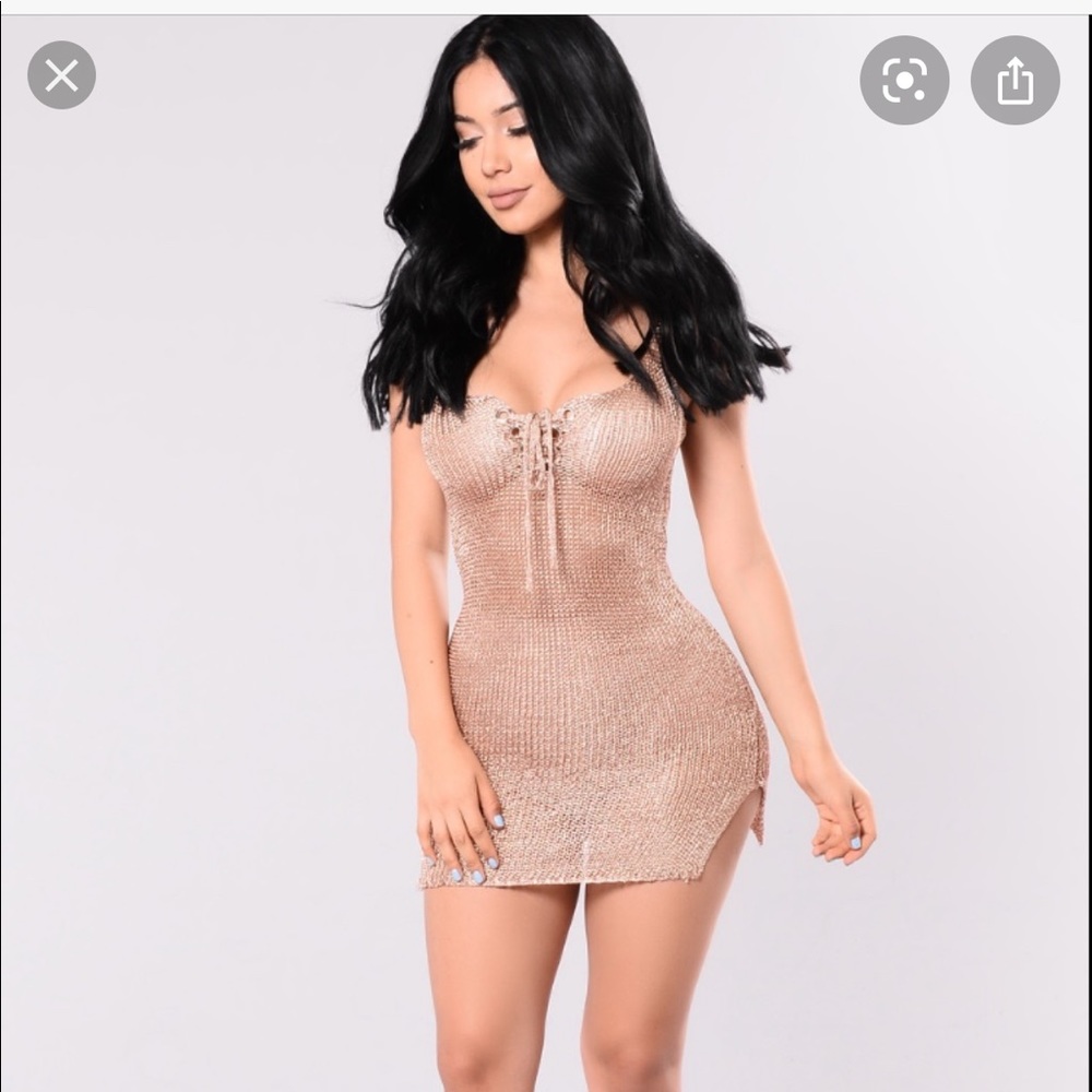 Fashion nova rose gold coverup